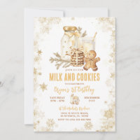 Milch und Cookies Gold Snowflake Erstgeburt