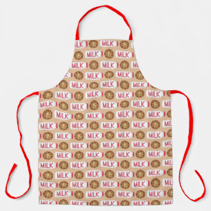 Milch und Cookies Jug Bottle Chocolate Chip Cookie Schürze