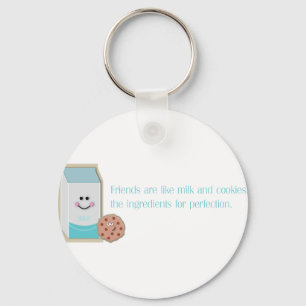 Milch und Cookies Schlüsselanhänger