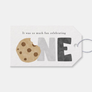 Milch und Cookies zum ersten Geburtstag Geschenkanhänger