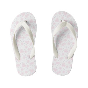 Milch und Dosen - Pastellrosa, Gelb und Lila Kinderbadesandalen
