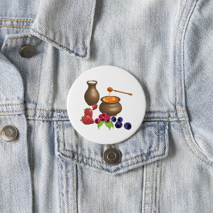 Milch und Honig mit Beeren Rustikale Küche Button