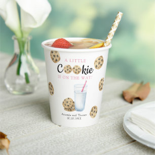 Milch und Kekse Kinderdusche Pappbecher