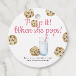 Milch und Kekse Pop it! Wenn sie platzt Geschenkanhänger