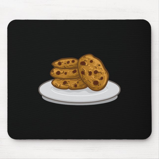 Milch- und Keksoutfit für Halloween-Cookie Mousepad (Vorne)