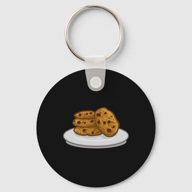 Milch- und Keksoutfit für Halloween-Cookie Schlüsselanhänger (Vorderseite)