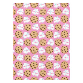 Milch-und Plätzchen-Muster Tischdecke