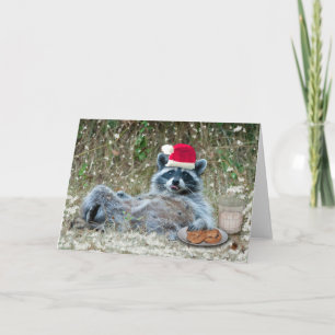 Milch- und Plätzchen-Waschbär Weihnachten