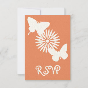 Milch und Schmetterlinge in der RSVP-Karte für Kor RSVP Karte