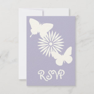 Milch und Schmetterlinge in der RSVP-Karte von Lav RSVP Karte
