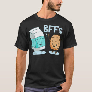 Milch und Schokolade Chip Cookies Beste Freundinne T-Shirt