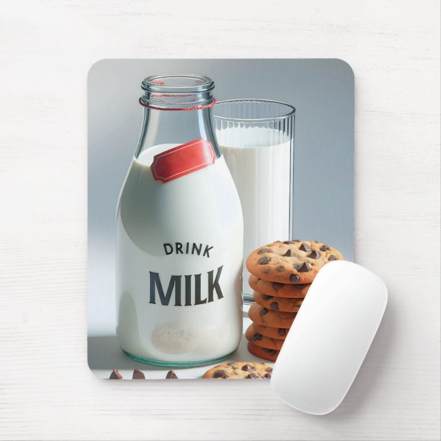 Milch- und Schokoladenkekse Mousepad (Mit Mouse)
