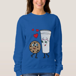 Milch-und Schokoladensplitter-Plätzchen Sweatshirt