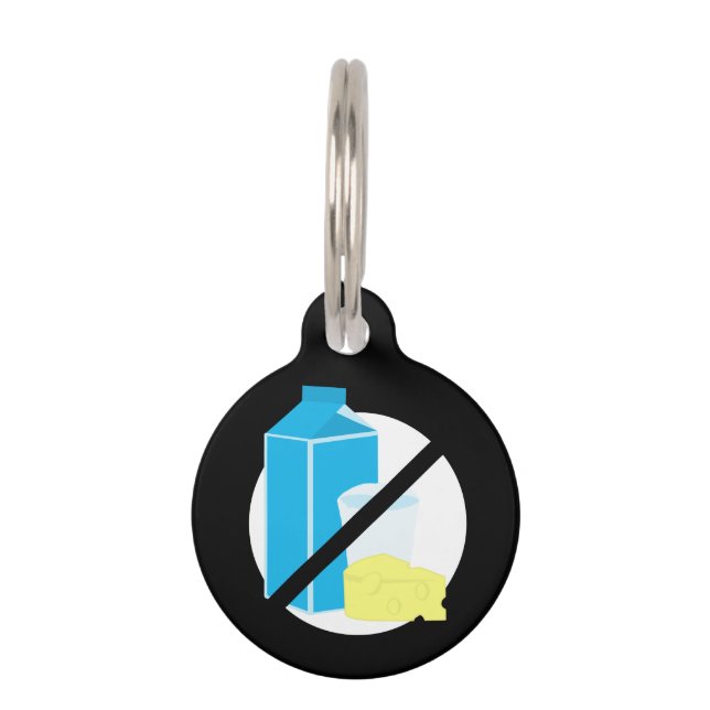 Milchallergie Kids Notfallinformation Tiernamensmarke (Vorderseite)