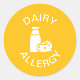 Milchallergie Runder Aufkleber