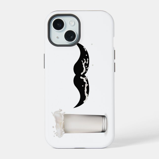 Milchbart iPhone 15 Hülle (Rückseite)