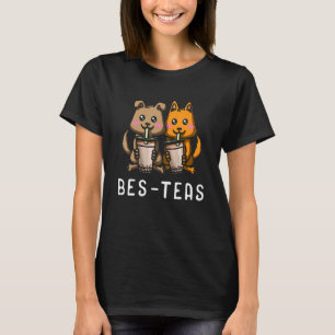 Milchbasierte Teetrinken-Fanatiker-Hund Bubble T T-Shirt