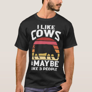 Milchbauer Retro Ich mag Kühe und vielleicht mag i T-Shirt