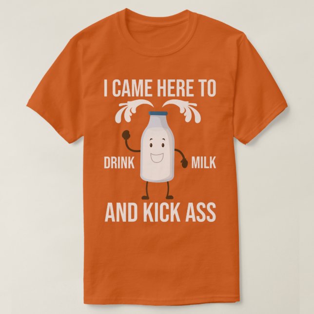 Milchbetrieb Milchkühe Bauer Milch T-Shirt (Design vorne)