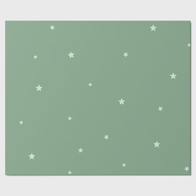 Milchblausternpapier Geschenkpapier (Saum)