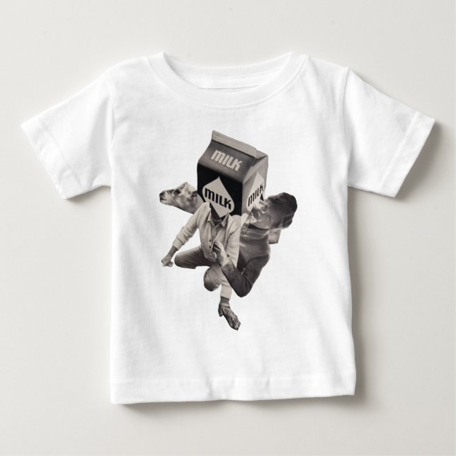 Milchcollage T - Shirt, Säuglinge Baby T-shirt (Vorderseite)