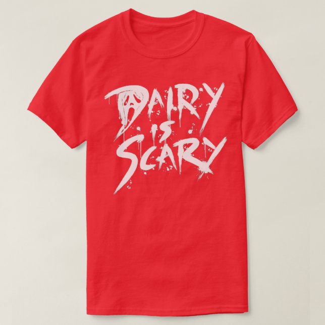 Milcherzeugnisse sind auf Beängstigender Pflanze b T-Shirt (Design vorne)