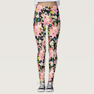 Milcherzeugnisse und Lilien Leggings