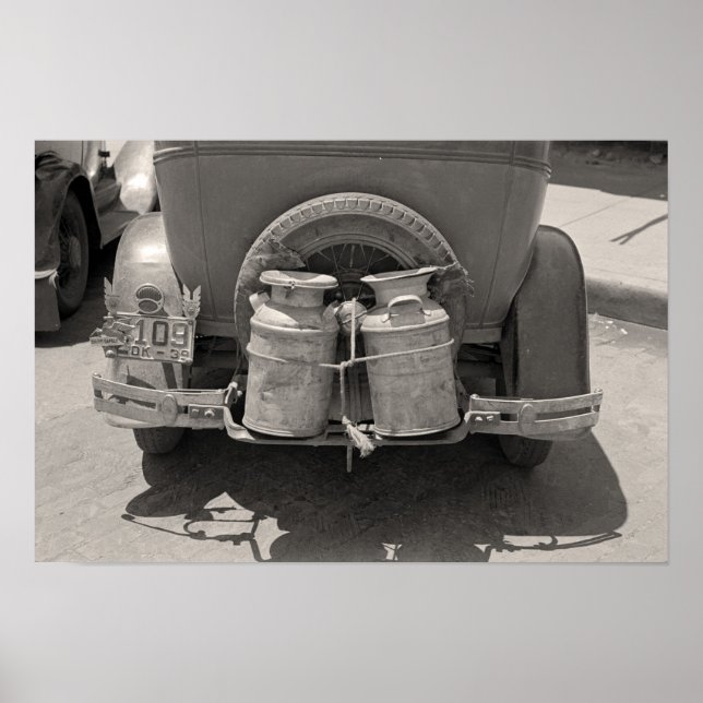 Milchkannen, 1939. Vintages Foto Poster (Vorne)