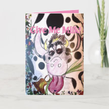 Milchkarte Kindergeburtstag