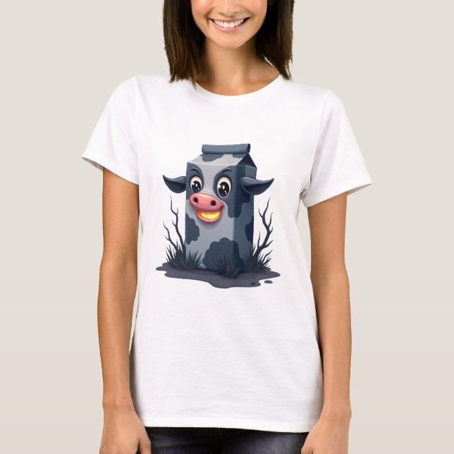 Milchkarton-Kuh T-Shirt (Vorderseite)