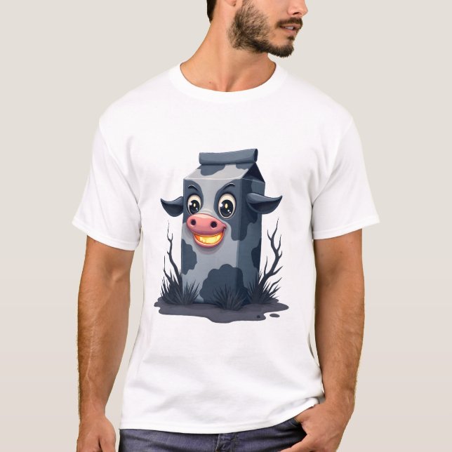 Milchkarton-Kuh T-Shirt (Vorderseite)