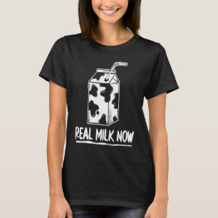 Milchkarton Milchviehwirtschaft Bauer Kuh Milch Tr T-Shirt