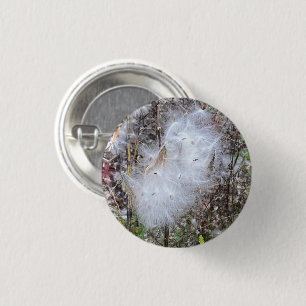 Milchkraut und Seide Button