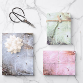 Milchkraut und Seide Geschenkpapier Set