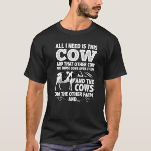 Milchkuh für Männer Frauen Färse Rinder Bauern T-Shirt