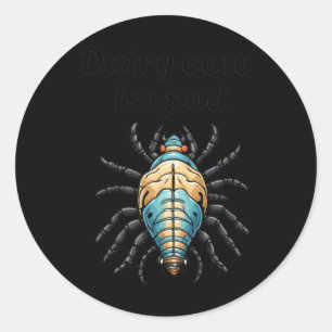 Milchkuh-Isopod-Aufkleber Runder Aufkleber