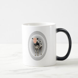 Milchkuh-Karnevals-Ausschnitt-Tasse Verwandlungstasse