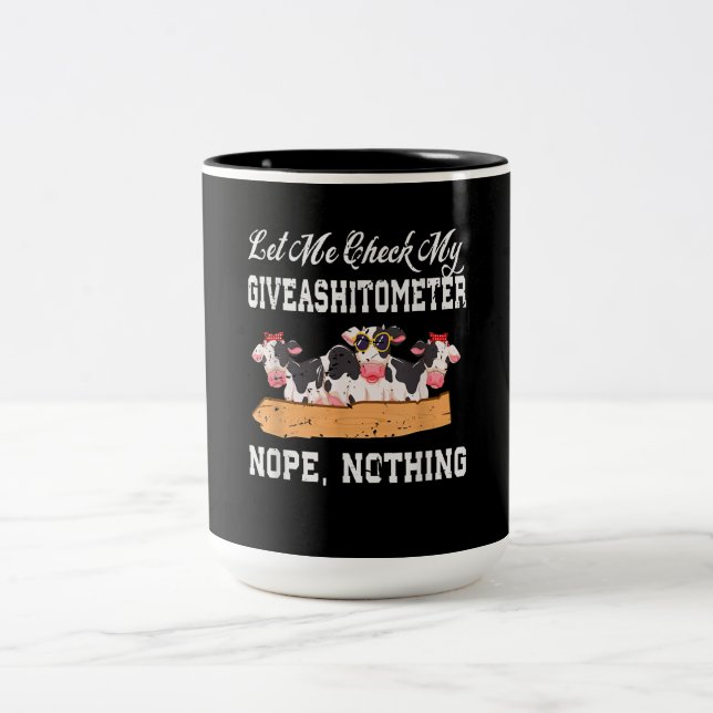 Milchkühe-Design | Funny Cow Animal Lover Zweifarbige Tasse (Mittel)