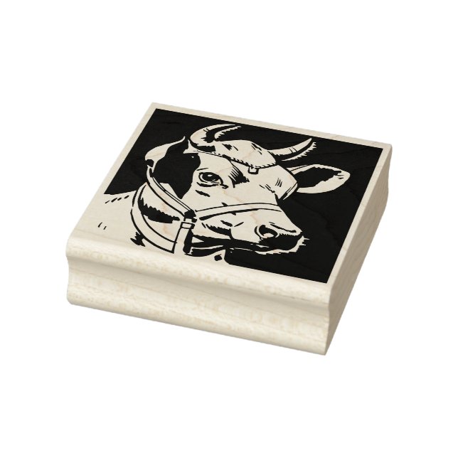 Milchkühe Kopf Kautschuk Briefmarke Gummistempel (Stempel)