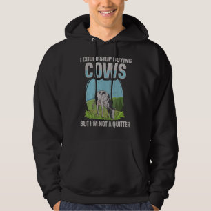 Milchkuhzuchtangebot für eine Kuhzuführung Hoodie