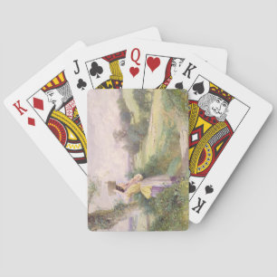 Milchmädchen, 1860 (w/c auf Papier) Spielkarten