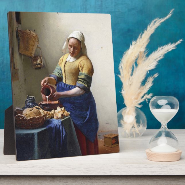 Milchmädchen, c.1658-60 (Öl auf Leinwand) Fotoplatte (Seite)