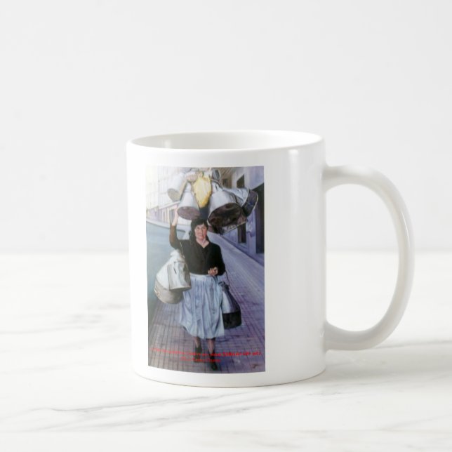 Milchmädchen mit Töpfen/Milkmaid with pots Kaffeetasse (Rechts)