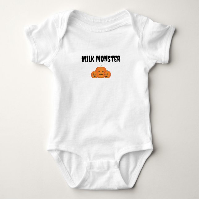 Milchmonster-Baby-Bodysuit Baby Strampler (Vorderseite)