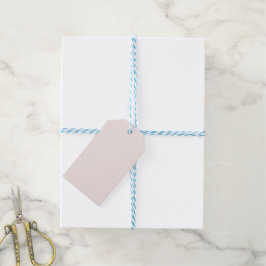 Milchrosa Feststoff Geschenkanhänger
