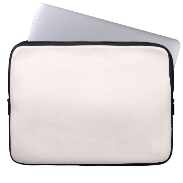 Milchrosa Feststoff Laptopschutzhülle (Vorderseite)