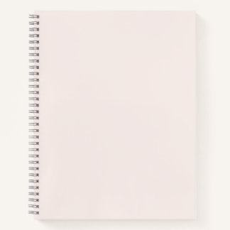 Milchrosa Feststoff Notizbuch