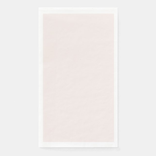 Milchrosa Feststoff Serviette (Vorderseite)