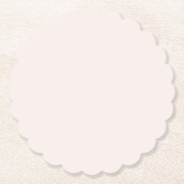 Milchrosa Feststoff Untersetzer (Vorderseite)