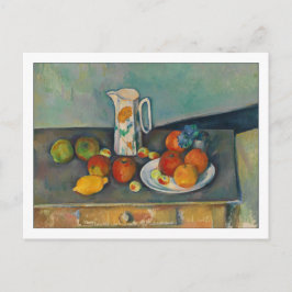 Milchsaft und Obst von Cezanne Postkarte